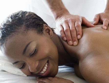 Premium Photo  Man having massage in massage salon sports massage